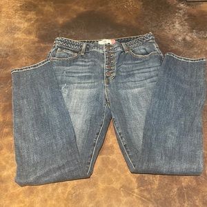 Cabi Button Fly Skinny Jeans